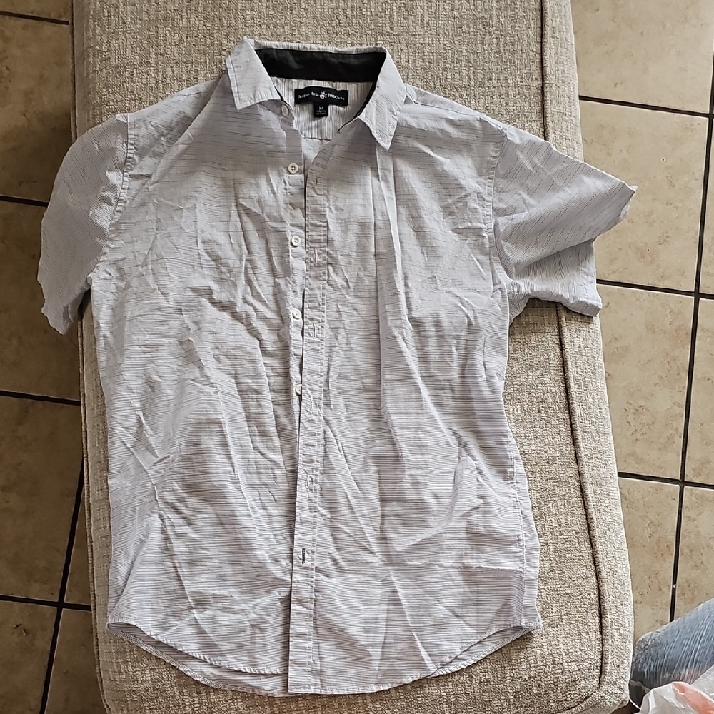 Beverly Hills Polo Club Gray Casual Button Down Shirt